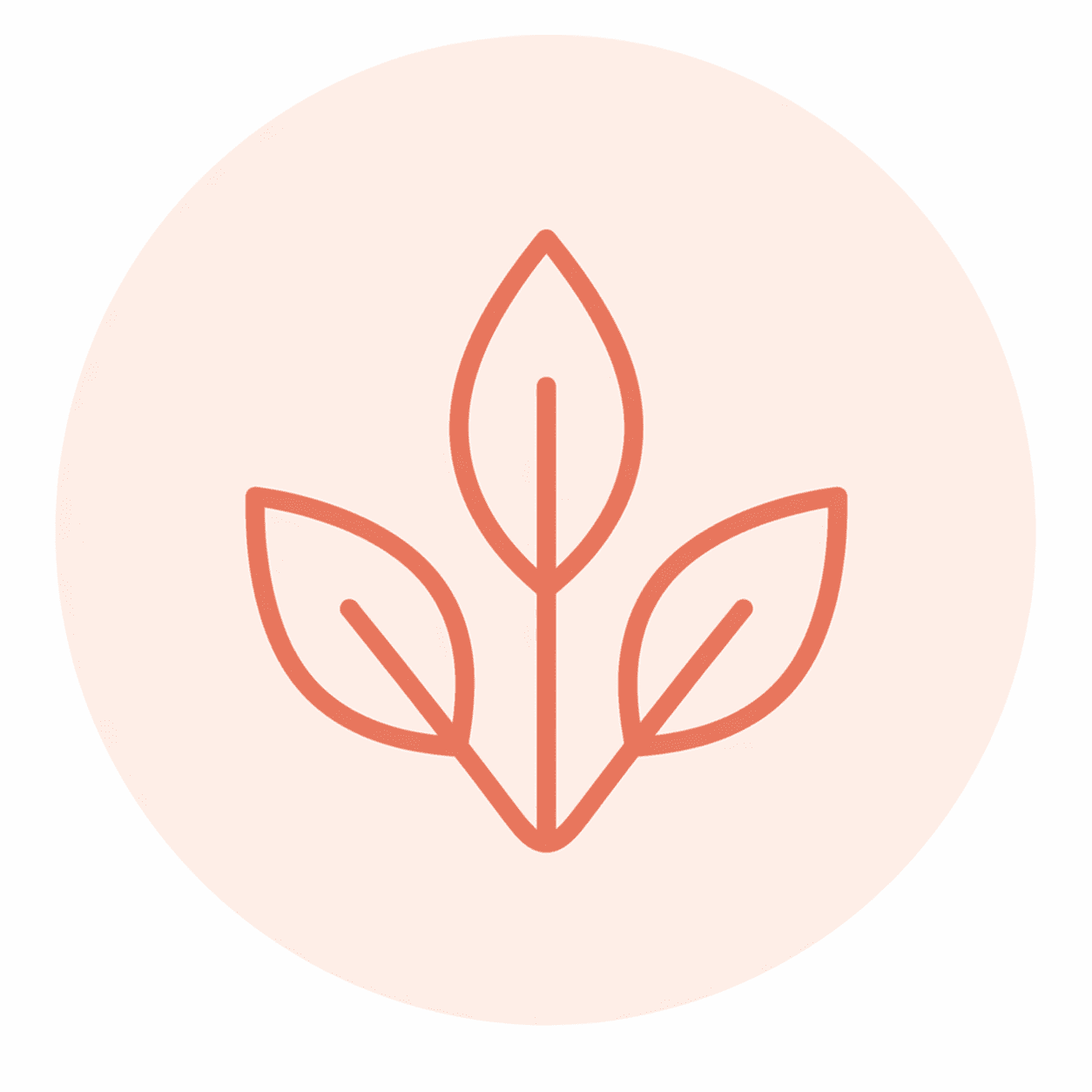 Trois feuilles d’arbre symbolisant une cure de trois séances de massage bien-être à domicile pour un accompagnement complet